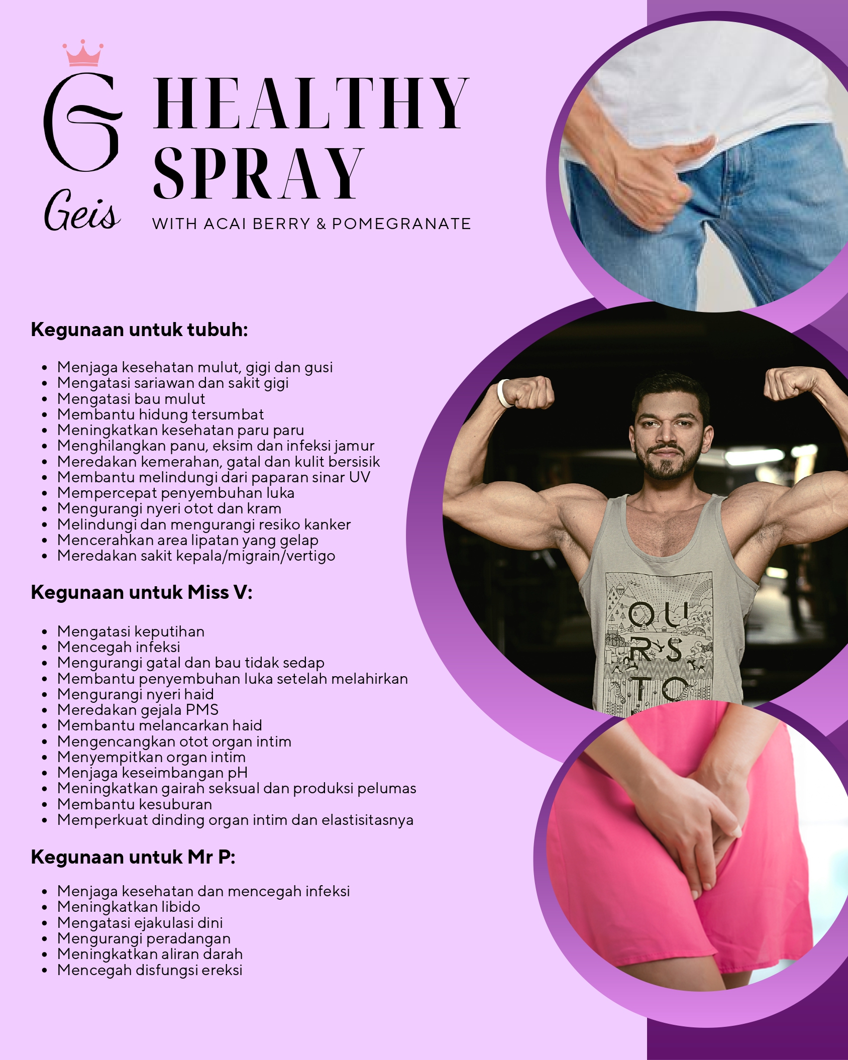 Geis Healthy Spray - Manfaat Rambut